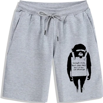 Banksy Rir, Mas Um Dia Nós vamos Ser responsáveis das Mulheres Shorts masculinos