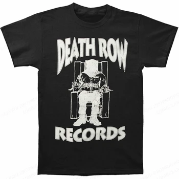 Death Row Records T-Shirt dos Homens de Moda de T-shirts de Algodão Tshirt de Crianças Hip Hop Tops Tees Mulheres Camiseta de Verão Camisetas Menino Tees 2023