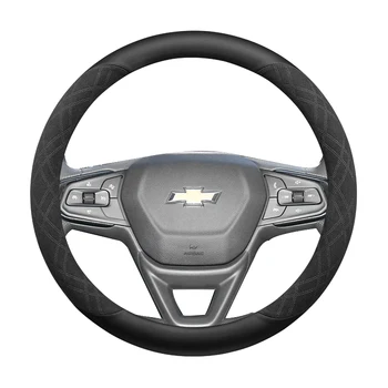 Cobertura de Volante para Chevrolet Silverado Camaro Universal dos Acessórios do Carro de Camurça antiderrapante Suor Interior Lidar com Tampa