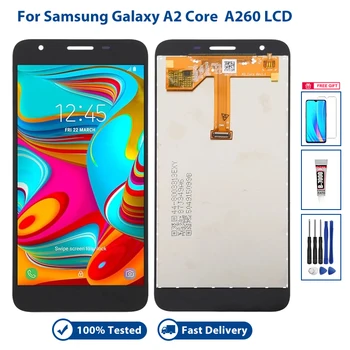 LCD Para Samsung Galaxy A2 Núcleo A260 A260F Painel LCD de Matriz de Pantalla Módulo de Digitador da Tela de Toque de Vidro Montagem