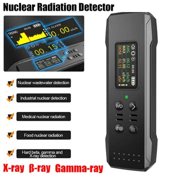 2023 NOVO Contador Geiger Dosímetro de Radiação Nuclear Detector de raios-X de Beta Gamma Detector de Radioactividade Nuclear de águas residuais