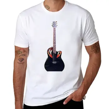 Nova Ovação CS 257 guitarra T-Shirt vintage de roupas coreano moda treino, camisas para homens