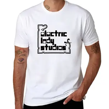 Travis Electric Lady Studios T-Shirt preto t-shirts t-shirts homem t-shirt homem Anime t-shirt mens t-shirt