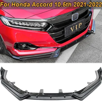 Para Honda Accord 10.5 th 2021-2022 pára-choque Dianteiro Lábio Divisor de Difusor Protetor Spoiler Defletor de Guarda de Corpo do Kit de Acessórios do Carro