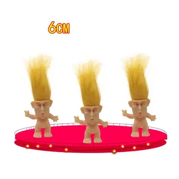 Festa Enfeites de Mesa Mini Troll Bonecas de 6cm de Altura Linda Estatueta de Brinquedo