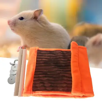 Aconchegante Hamster Almofada Dupla-Camadas De Dormir Grande Espaço Hamster Rede Papagaio Ninho Cama