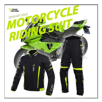 MOTOCENTRIC Jaqueta de Motocicleta Terno de Armadura equipamento de Proteção Impermeável Andar de Moto Jaqueta Calças Jaqueta Motoqueiro