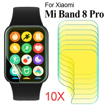 1/10PCS Nano Macio Filmes Para Xiaomi Mi Banda 8 Pro Smart Watch Acessórios Clara Anti-risco Protetor de Tela Para Miband 8Pro