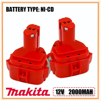 12V Makita 2000mAh Ni-CD baterias Recarregáveis de Substituição de Bateria de Alimentação de 12V Ferramentas de Bateria PA12 1220 1222 1235 1233S 6271D