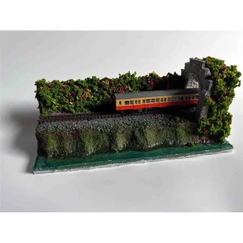 1/160 N Escala Ferroviária Do Trem Do Modelo De Túnel Modelo Cena Em Miniatura Coleção De Areia Tabela Paisagem Montar O Modelo De