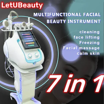 7 em 1 de Beleza Multifuncional Inteligente Pele Revitalizer Poros Removedor de Limpeza Profunda Facial Spa Cuidados Máquina de Rejuvenescimento da Jet
