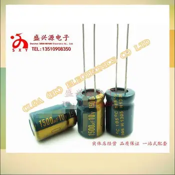 10 v1500uf uf10v placa-mãe capacitor eletrolítico especificação: 1500 8 * 20 10 * 16