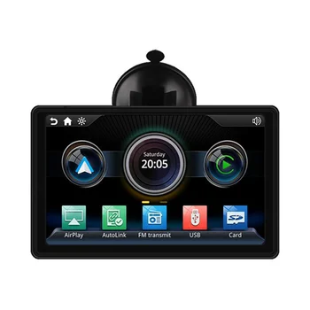 7 polegadas Universal Carro Smart Radio Tela de Toque Leitor Multimédia sem Fios Bluetooth Carplay Portátil de Suspensão Player