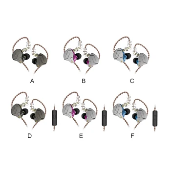 KZ ZSN Pro Metal Fones de ouvido 1DD+1BA Tecnologia Híbrida com Fios de Fone de ouvido com Cancelamento de Ruído com Plugue de 3.5 mm Sem/Com Microfone
